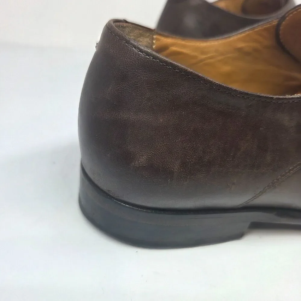 Suit Supply Mens Brown Leather Double Monk Strap Shoes Size US 9.5 M EUR 42.5